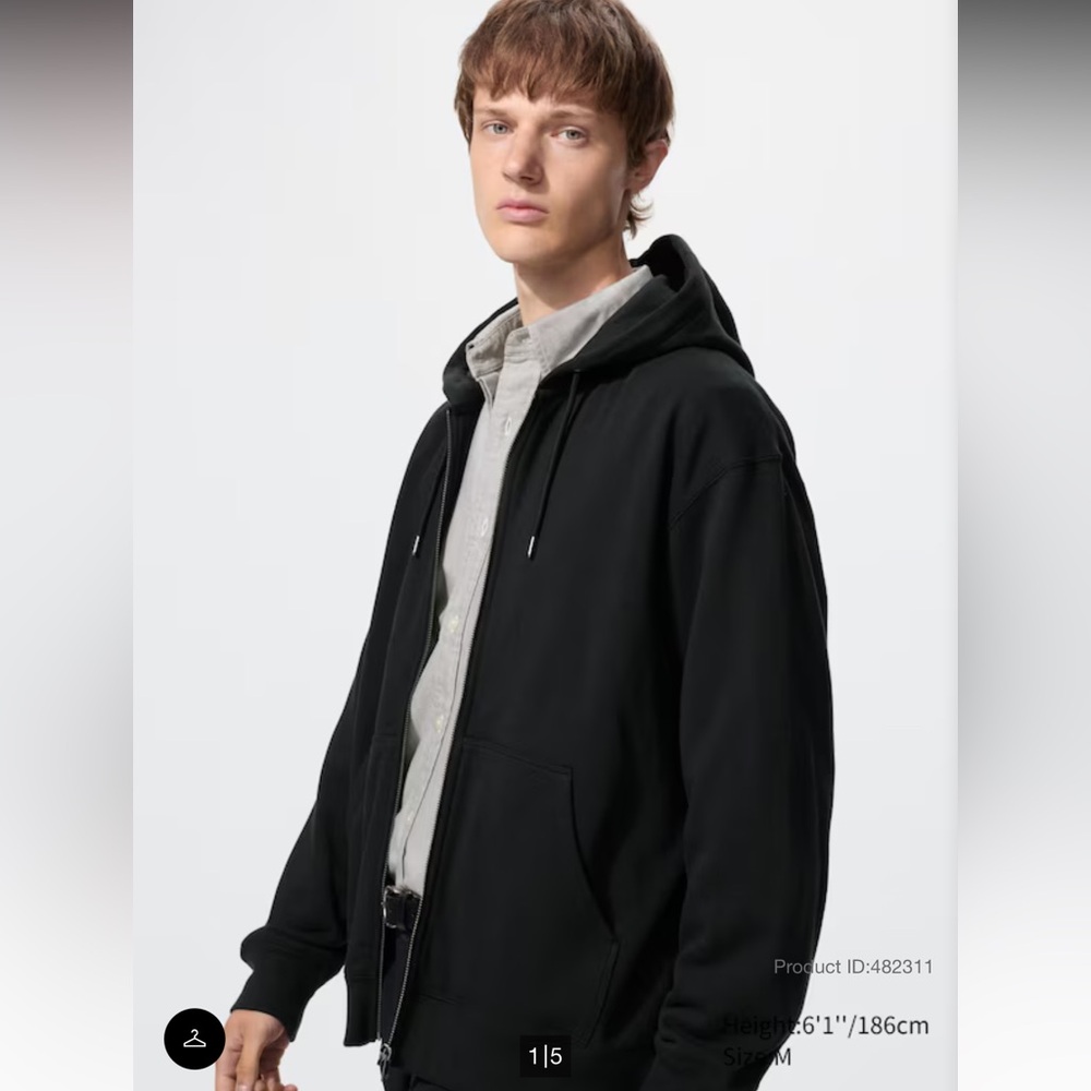 Uniqlo Men Sweat Full-Zip Hoodie